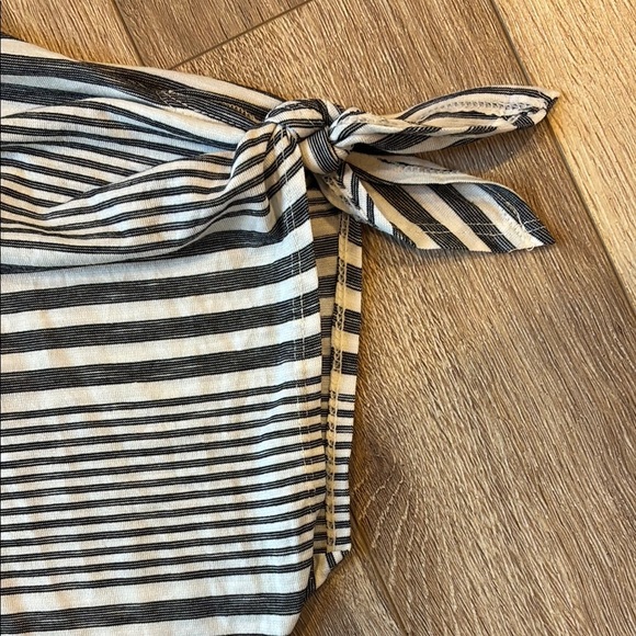 NWT MAX STUDIO blue and white tie Sleeve Boxy Blouse 2x - Picture 3 of 6